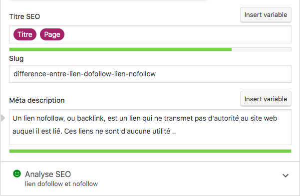 changer le permalien, pour éliminer les mots vides en SEO